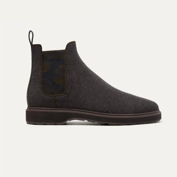 Rothy's The Merino‎ Chelsea Boot in Dark Brown Camo Men’s Size 11.5 - Picture 1 of 10
